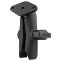 RAM Mounts Double Socket Arm with Diamond Plate, B-Size, Medium (RAM-B-103-238U)