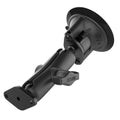 RAM Mounts Twist-Lock Suction Cup Mount with Diamond Plate, B-Size, Medium Arm (RAM-B-166U)