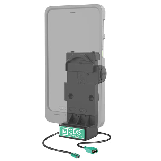 RAM Mounts GDS Uni-Conn spring-loaded tablet dock + USB-A – alternative view