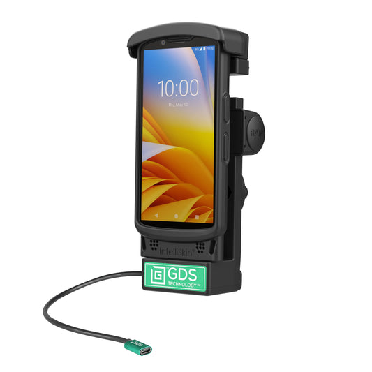 RAM Mounts GDS powered dock for Zebra TC22, TC27, TC53 and TC58 in IntelliSkin – product photo