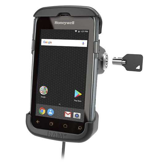 RAM Mounts key-locking Form-Fit powered dock for Honeywell CT50, CT60 and CT60 XP – product photo