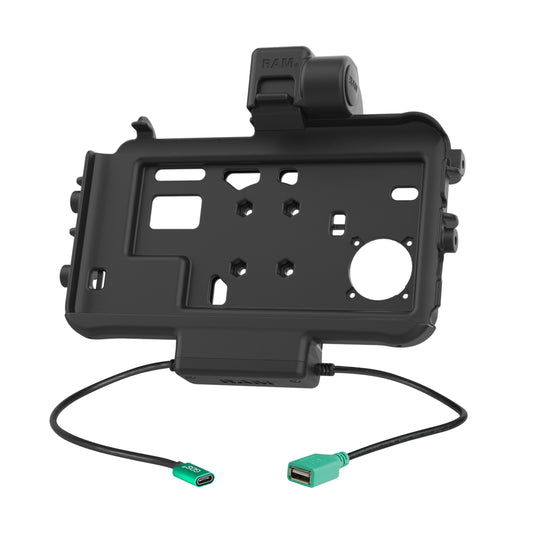 RAM Mounts Thin-Dock Powered Dock + Single USB-A for Samsung Tab Active5 and 3 – alternative view