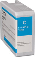 Epson SJIC36P(C) rašalo kasetė, žydra, 80 ml – ColorWorks C6000/C6500 (C13T44C240)