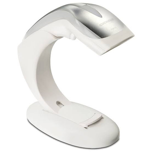 Datalogic Heron HD3430 Barcode Scanner with stand, white (HD3430-WH)