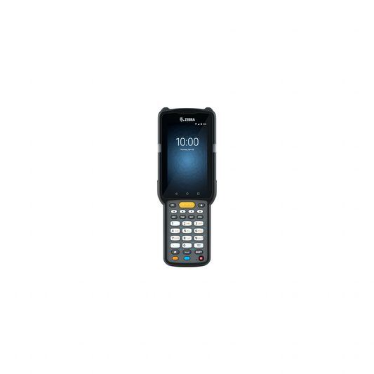 Zebra MC3300x rugged keypad mobile computer, straight shooter, 29-key numeric keypad (MC330L-SC2EG4RW) – front view close-up