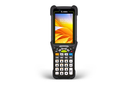 Zebra MC9450 rugged 5G keypad mobile computer, pistol grip, 29-key numeric calculator layout keypad (MC945B-3G1M6ASS-A6) – front view