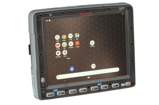 Honeywell Thor VM3A 12.1" Android vehicle-mount computer, outdoor, capacitive touch (VM3A-L0N-1A6A20E) – angled view