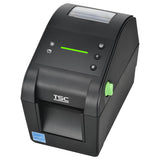 TSC DH320E 2-inch desktop direct thermal label printer, 300 dpi, USB, LED, black (DH320E-A001-0003) – front view