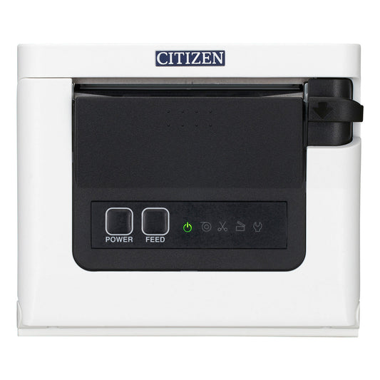 Citizen CT-S751 POS receipt printer, white (CTS751XTEWX) – front view