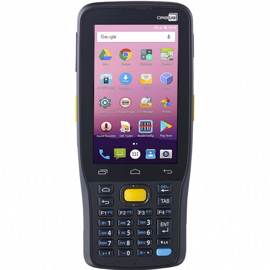 CipherLab RK25 rugged Android mobile computer, 28-key numeric keypad, medium-range 2D imager (AK25NMLDFNSP1) – front view