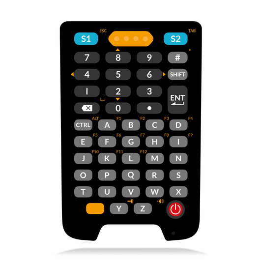 Newland N7 Cachalot Pro II Android mobile computer, 47-key keypad, 2D imager (N7-Pro-W4-S4) – 47-key keypad layout