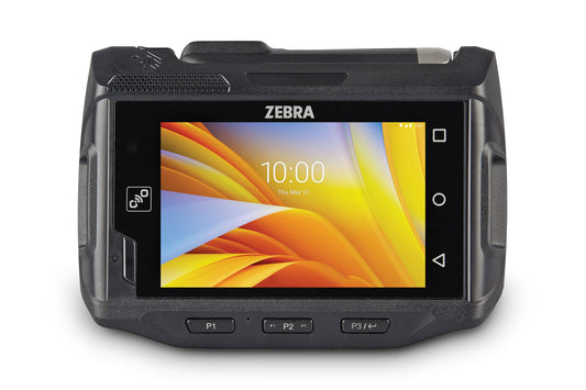 Zebra WT6300 wearable wrist computer, touch-only display (no keypad) (WT63B0-TX0QNERW) – front view