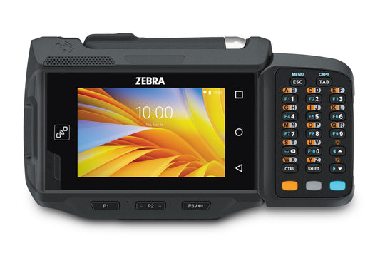 Zebra WT6300 wearable wrist computer, 20-key function alphanumeric keypad (WT63B0-KS0QNERW) – front view