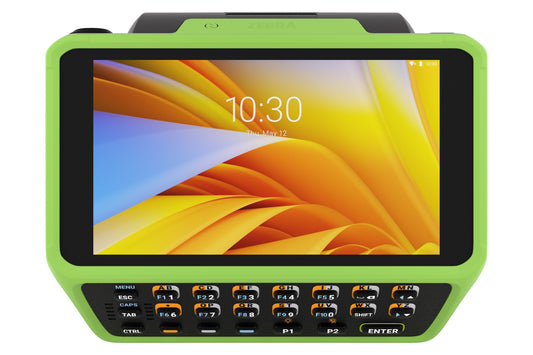 Zebra WT6400 wearable wrist computer, 23-key function alphanumeric keypad (WT0-WT64B-K6DCC2A6) – front view
