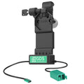RAM Mounts GDS Uni-Conn planšetės doko stotelė + 2× USB-A, atleidimo svirtis, spyna kairėje (RAM-GDS-DOCKLL-U1CD2U)