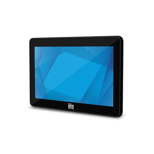 Elo 0702L 7-inch USB touch monitor, front left view