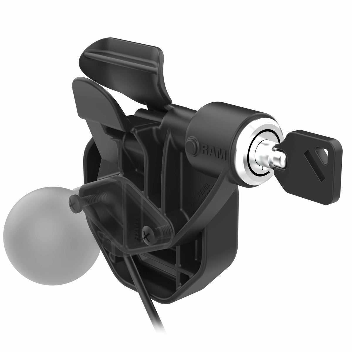 RAM Mounts GDS Uni-Conn left key-locking snap-in dock with USB-C for IntelliSkin Thin-Case tablets – additional view