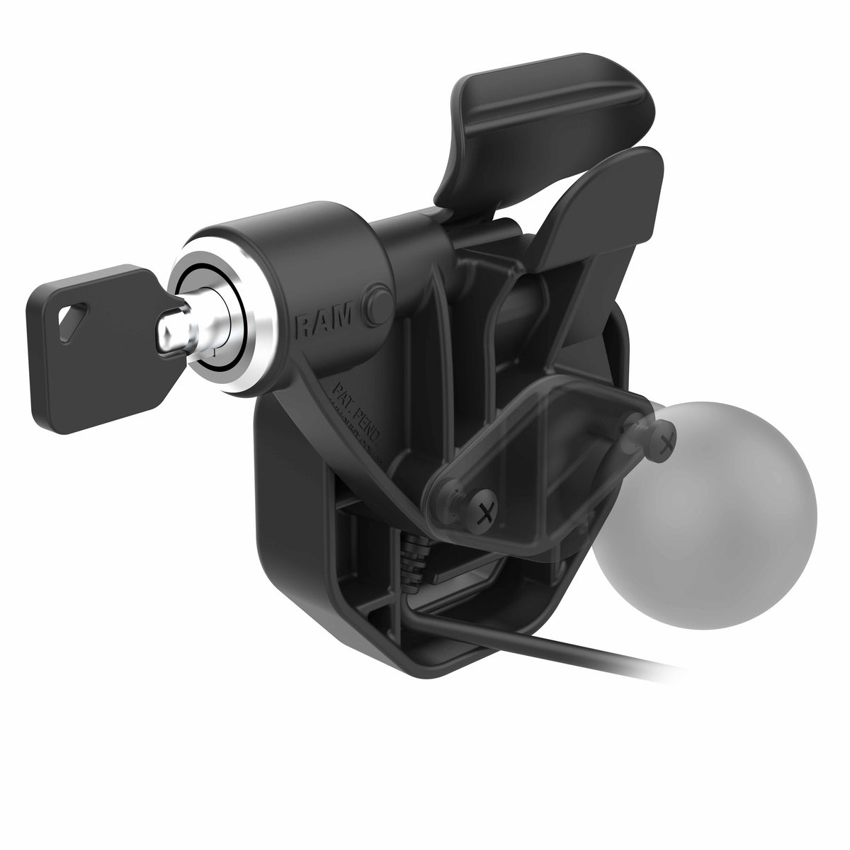 RAM Mounts GDS Uni-Conn right key-locking snap-in dock with USB-C for IntelliSkin Thin-Case tablets – additional view