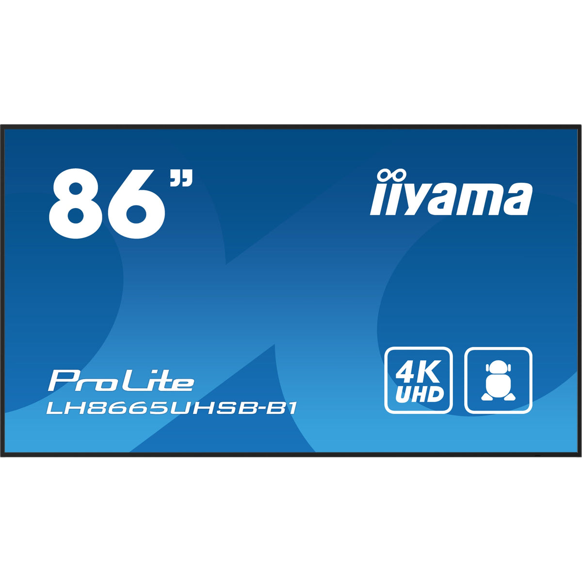 iiyama ProLite LH8665UHSB-B1 86" 4K Digital Signage Display – official product photo 2 (LH8665UHSB-B1)