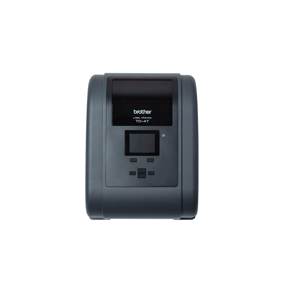 Brother TD-4650TNWB thermal transfer desktop label printer – top view
