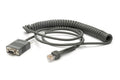 Zebra RS-232 kabelis, 2.7 m, spiralinis (CBA-R02-C09PAR)
