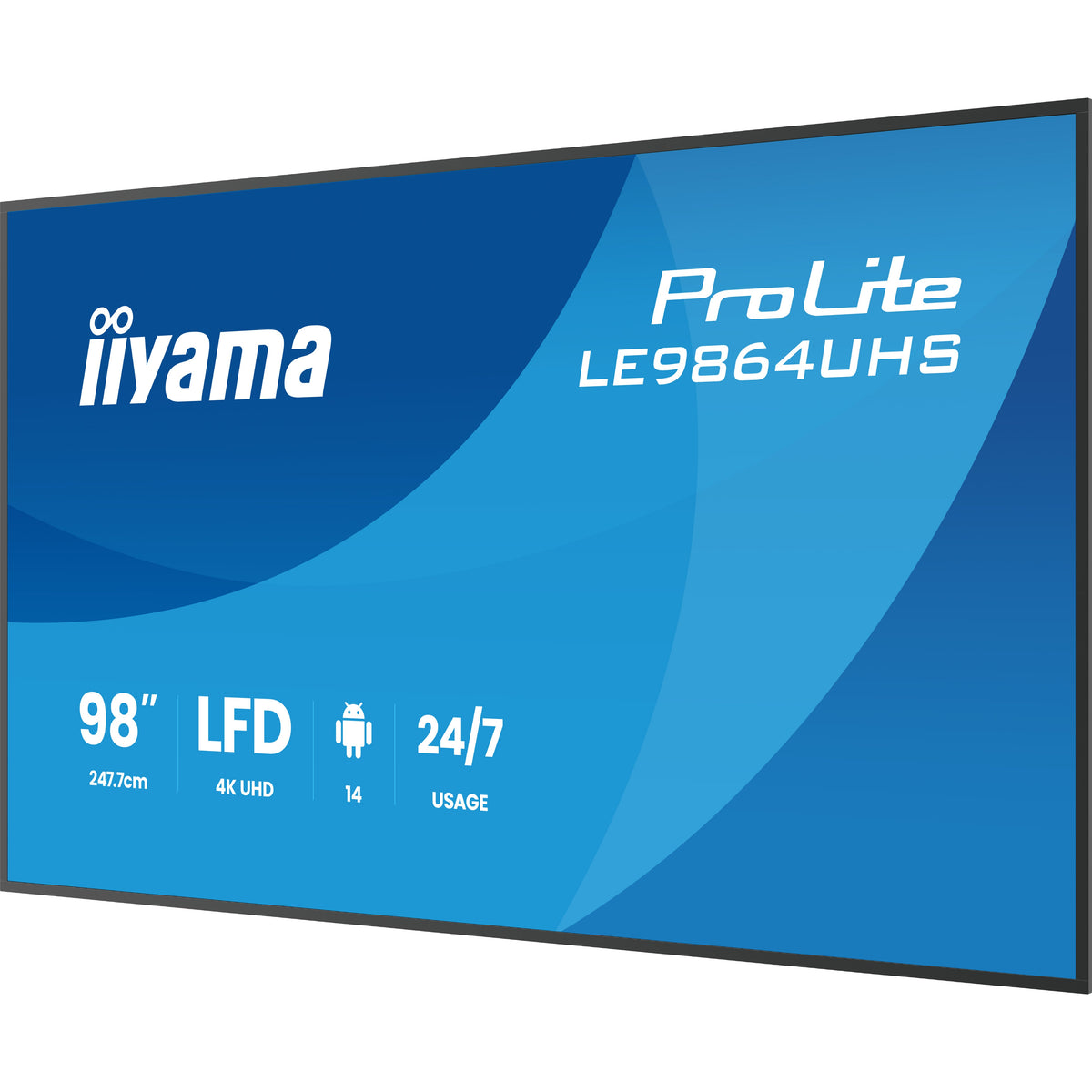 iiyama ProLite LE9864UHS-B1AG 98" 4K Digital Signage Display – official product photo 3 (LE9864UHS-B1AG)