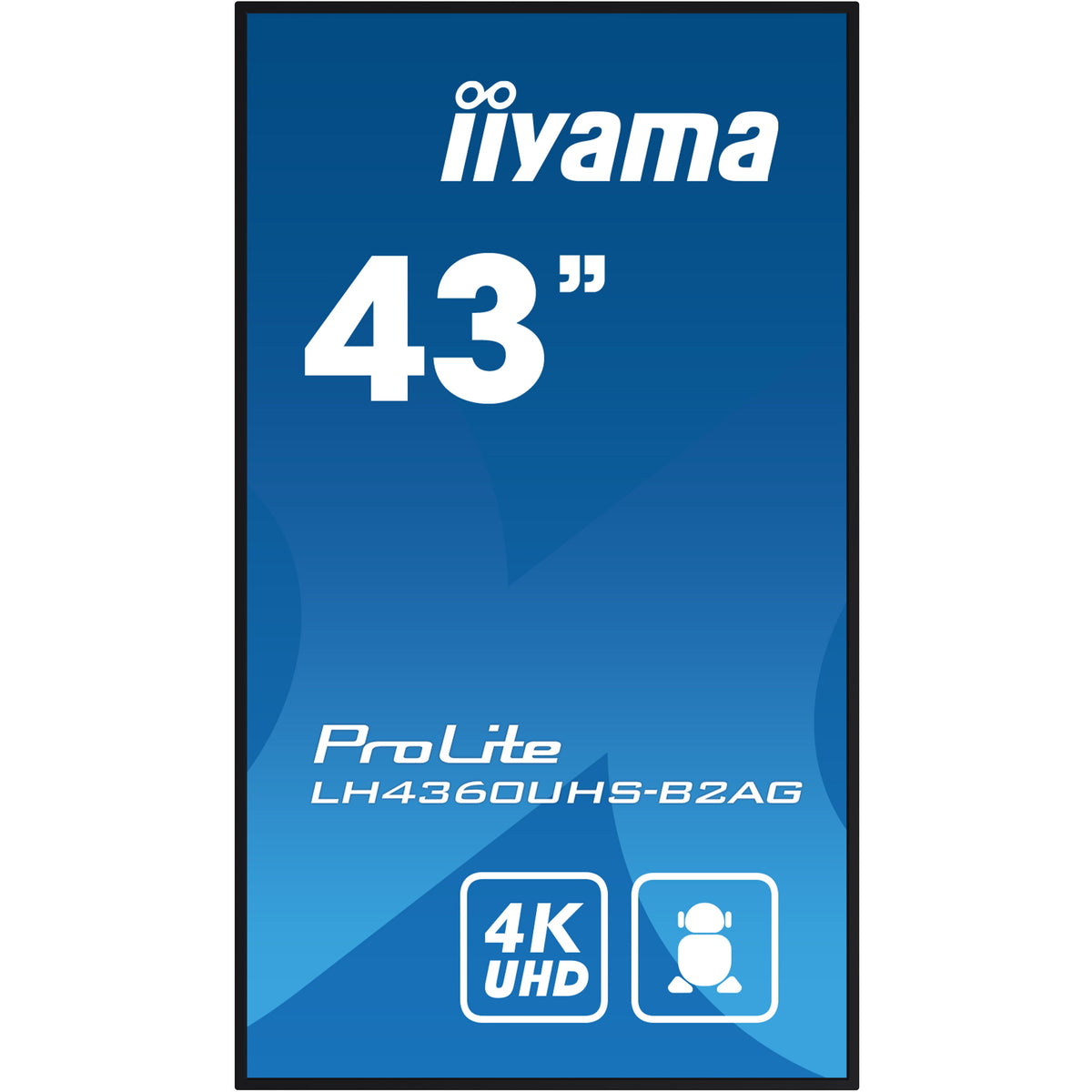 iiyama ProLite LH4360UHS-B2AG 43" 4K Digital Signage Display – official product photo 3 (LH4360UHS-B2AG)
