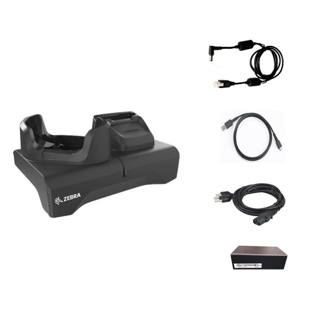 Zebra CRD-NGTC5N-2SE1B single-slot USB Ethernet cradle with spare battery slot for TC53 TC58 without boot