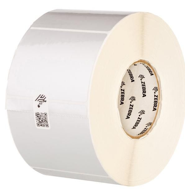 Labels, Zebra, Synthetic, Z-Ultimate 3000T Silver, W: 76.2 mm, H: 76.2 mm, D: 200 mm, C: 76 mm (880380-076)