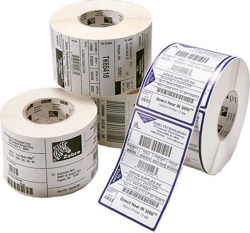 Labels, Zebra, Thermal Paper, Z-Perform 1000D, W: 38.1 mm, H: 19.05 mm, D: 127 mm, C: 25.4 mm (880171-019D)