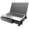 RAM Mounts Tough-Tray spyruoklinis nešiojamojo kompiuterio laikiklis su plokščiomis fiksavimo svirtelėmis (RAM-234-3FL)