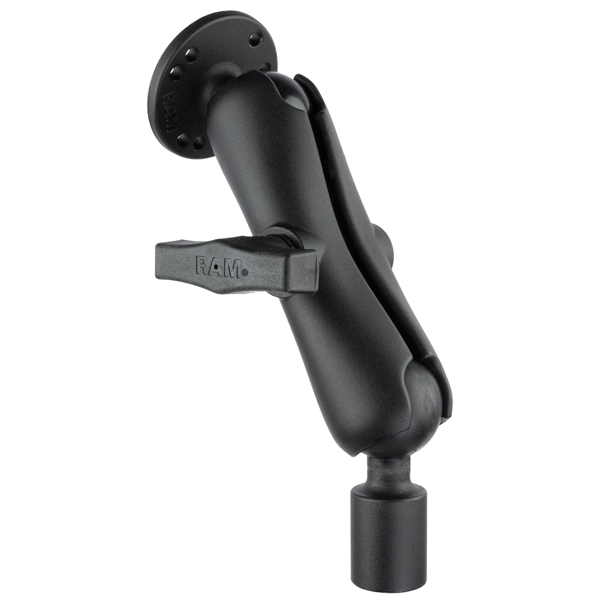 RAM Mounts Pod HD 30" vehicle floor mount with round AMPS plate – alternative view