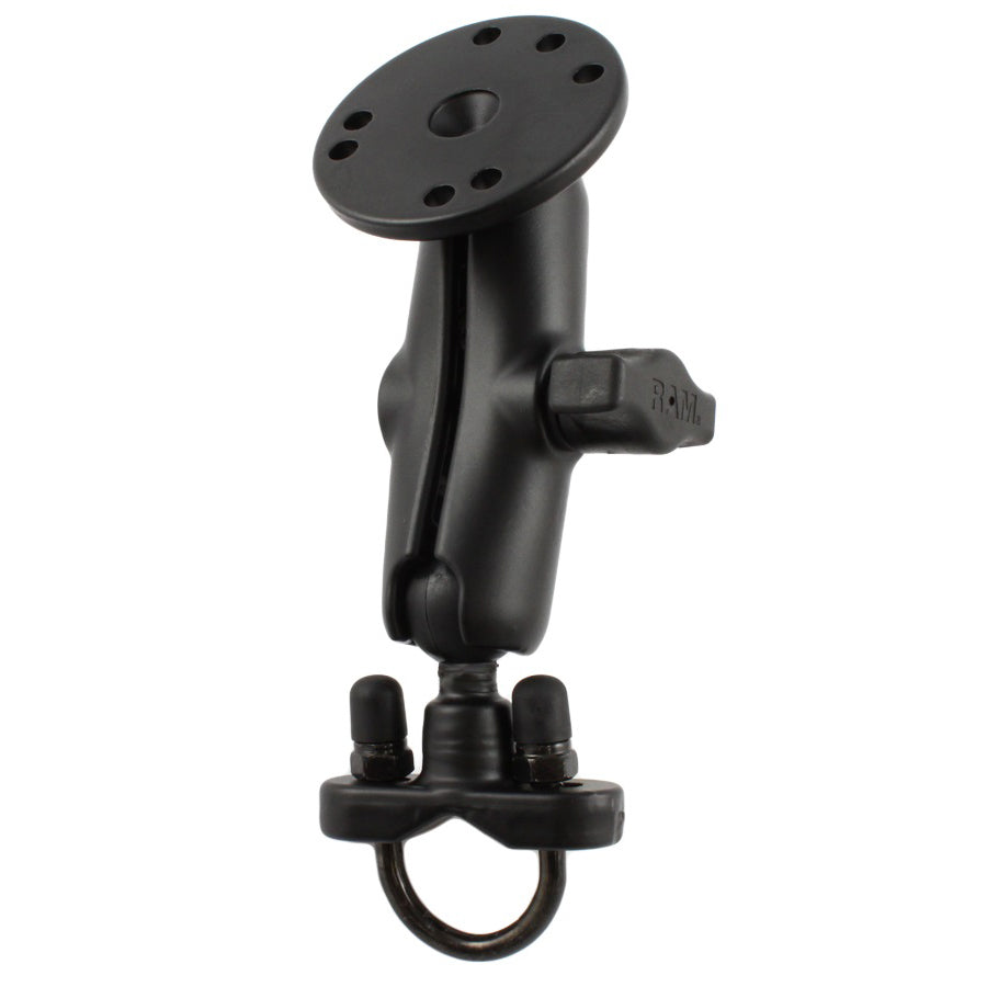RAM Mounts B-size handlebar U-bolt double ball mount with round AMPS plate (RAM-B-149Z-202U) – product photo