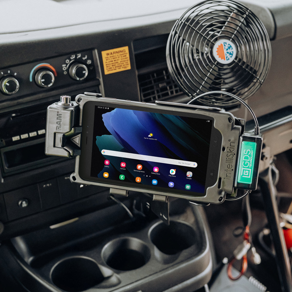 RAM Mounts GDS Tough-Dock + USB-C Data for Samsung Tab Active5 and 3 – another angle