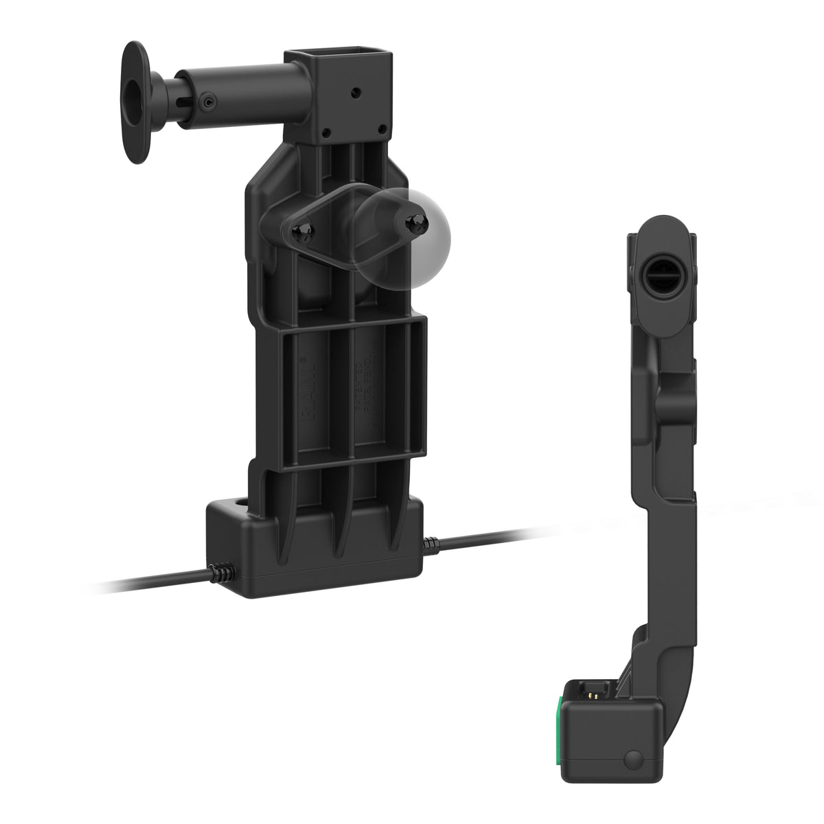 RAM Mounts GDS Uni-Conn tablet dock + USB-A with release button – another angle