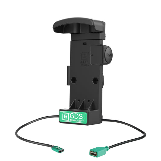 RAM Mounts GDS powered dock with USB-A for Zebra TC73 and TC78 in IntelliSkin – alternative view
