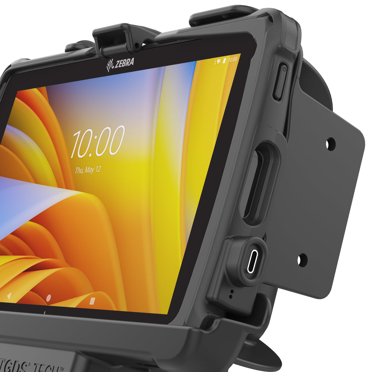 RAM Mounts GDS powered dock for Zebra ET40, ET45 and ET401 8-inch tablets in IntelliSkin – second alternative view