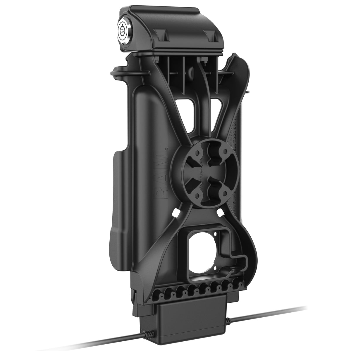RAM Mounts key-locking GDS Tough-Dock + Single USB-A for Samsung Tab A11, A9 and A7 Lite 8.7" in IntelliSkin – further view