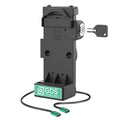 RAM Mounts GDS Uni-Conn spyruoklinė planšetės doko stotelė + USB-C, spyna (RAM-GDS-DOCKL-V12-U1CP-CU)