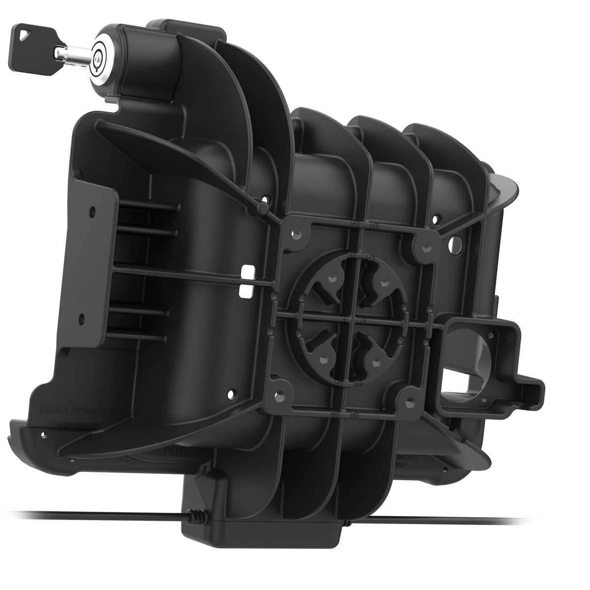 RAM Mounts locking GDS dock + dual USB for Zebra ET40, ET45 and ET401 10-inch tablets in IntelliSkin – additional photo