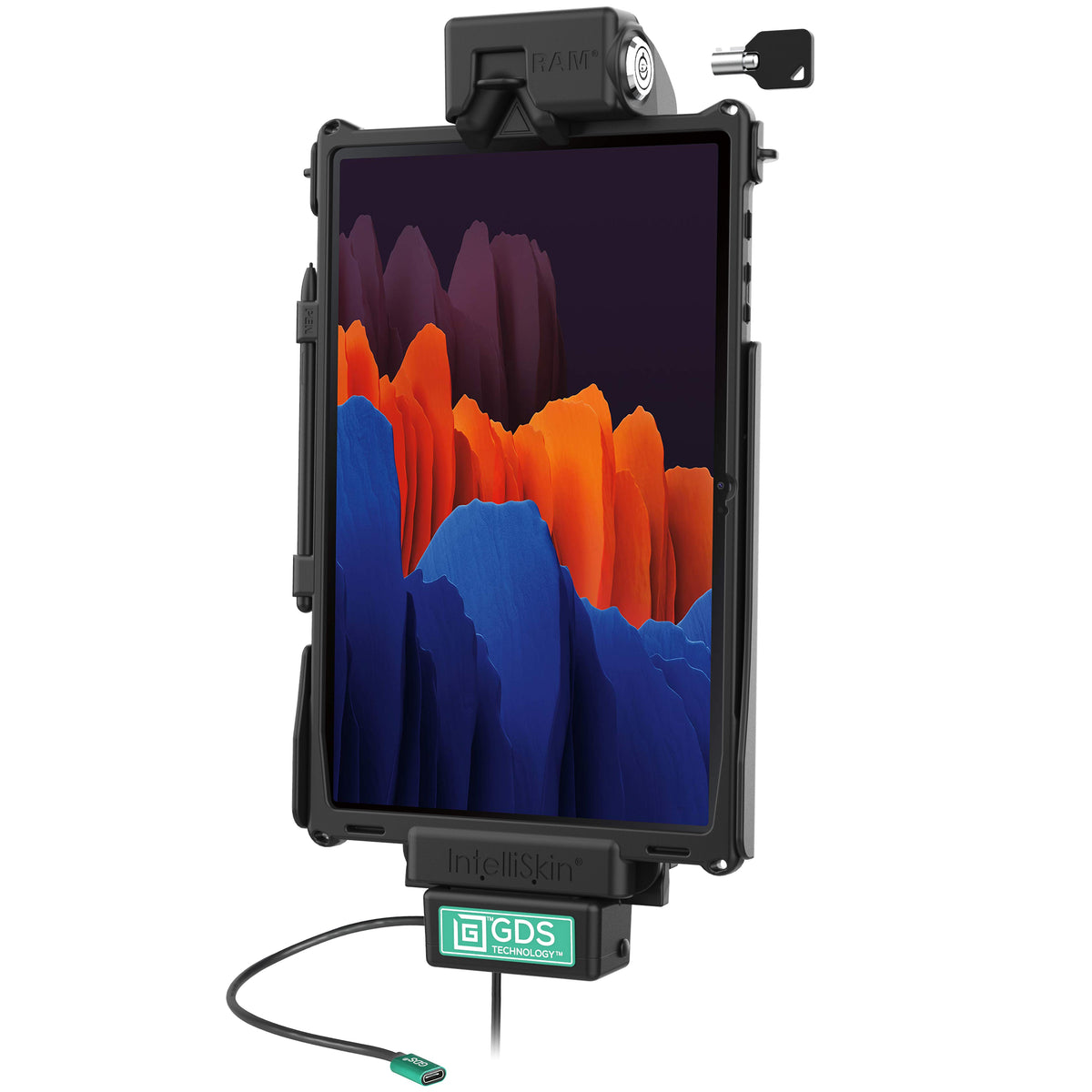 RAM Mounts Locking GDS Cool-Dock with Fan for Samsung Tab S10+/S9+/S9 FE+/S8+/S7+/S7 FE – product photo