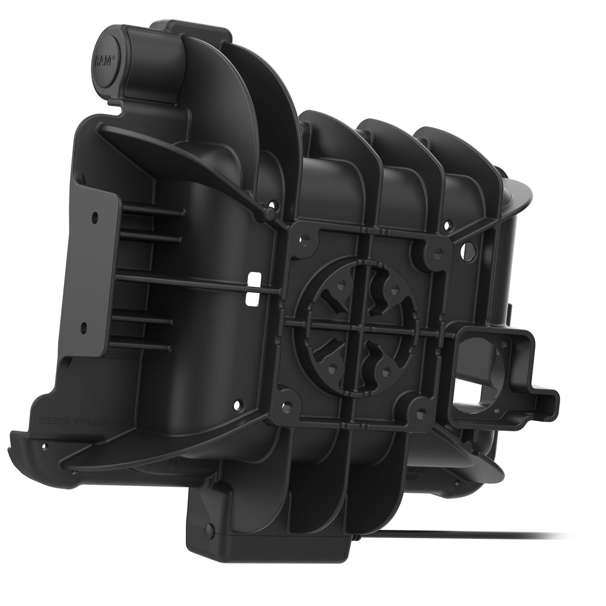 RAM Mounts GDS powered dock with latch for Zebra ET40, ET45 and ET401 10-inch tablets in IntelliSkin – additional photo