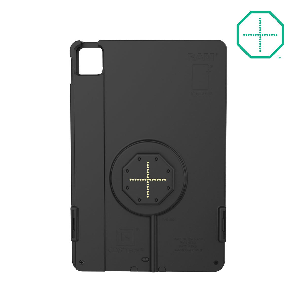 RAM Mounts IntelliSkin Thin-Case for Apple iPad Air 11 (M2, M3, M4) with rear pogo pads – alternative view