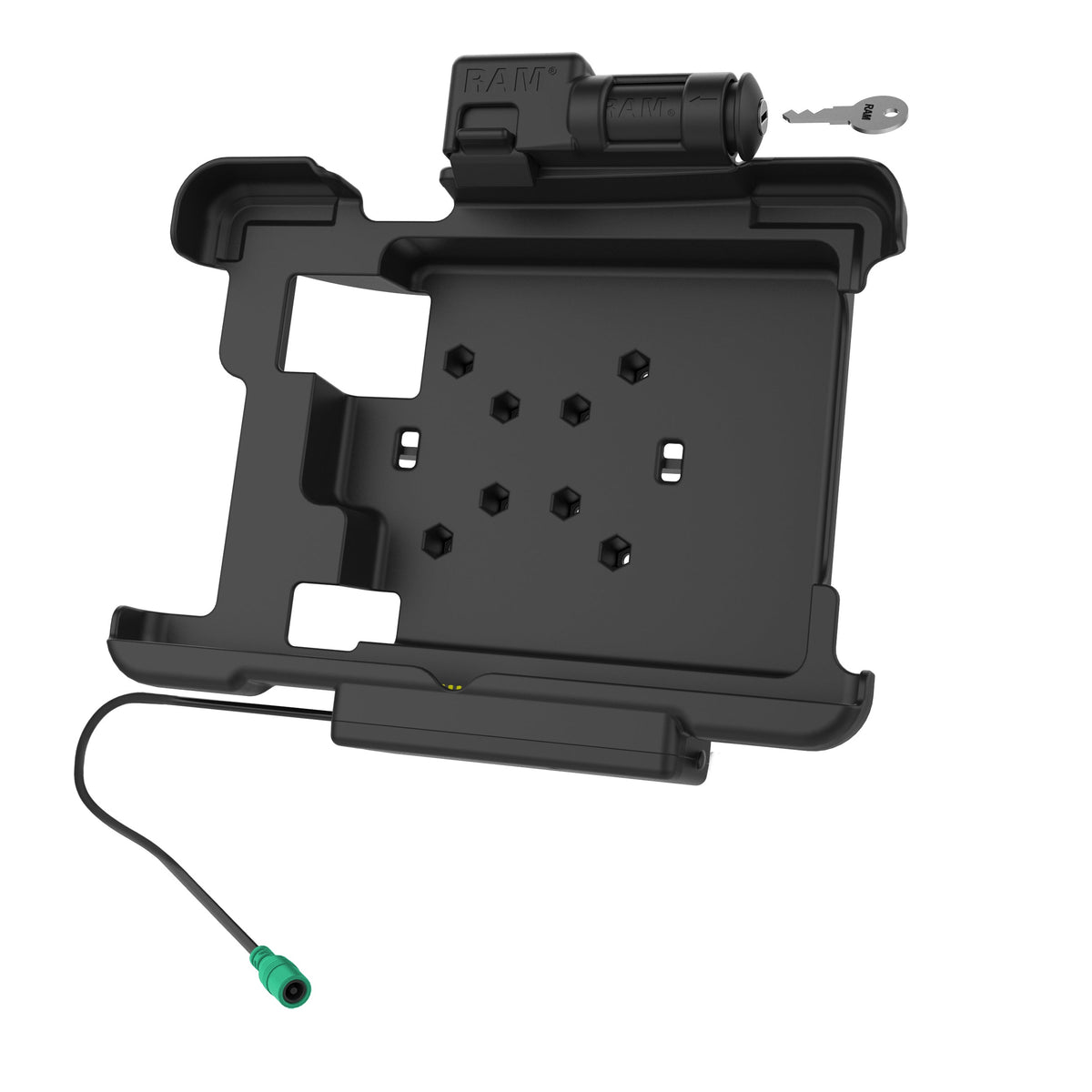 RAM Mounts key-locking GDS powered dock for Zebra XSLATE L10 rugged tablet – view 2