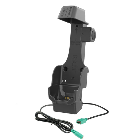 RAM Mounts Form-Fit powered dock with USB-A for Zebra TC8300 – alternative view