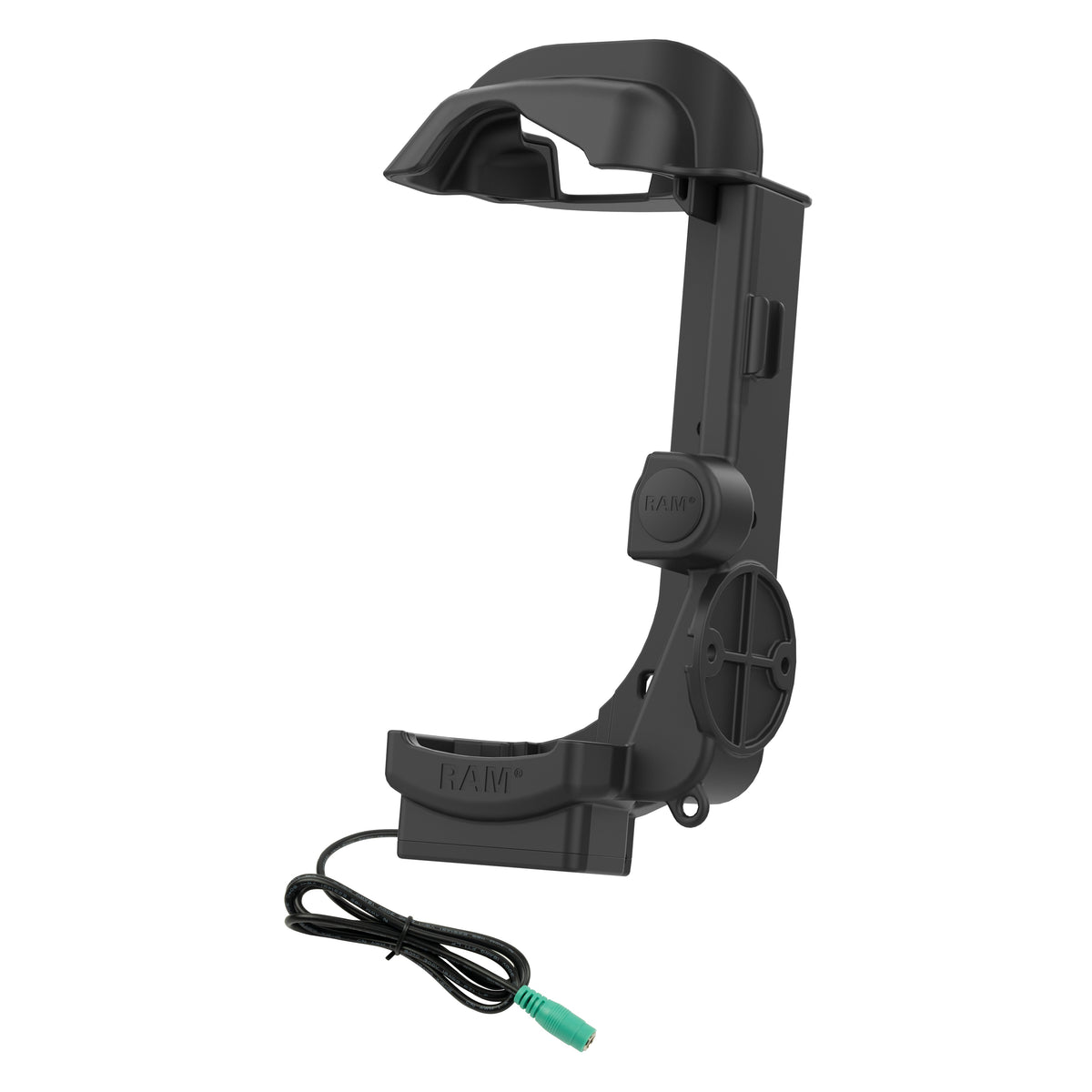 RAM Mounts powered dock with heated pins for Zebra MC9400 and MC9300 – alternative view