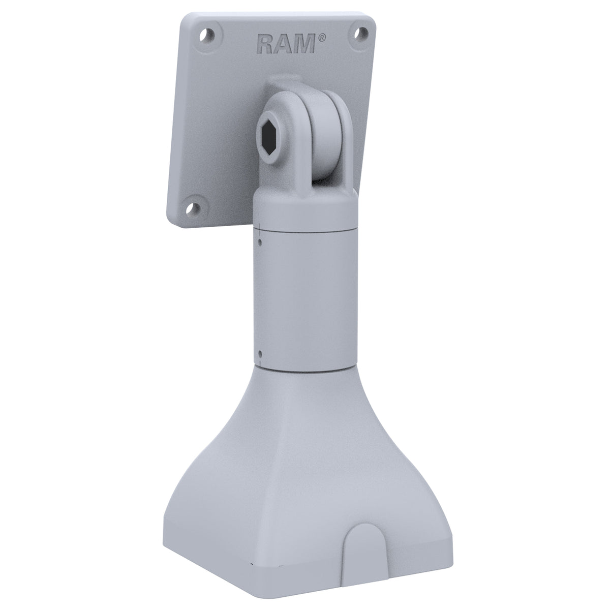 RAM Mounts 7-inch pedestal mount with 75 × 75 mm VESA pattern in grey – additional view