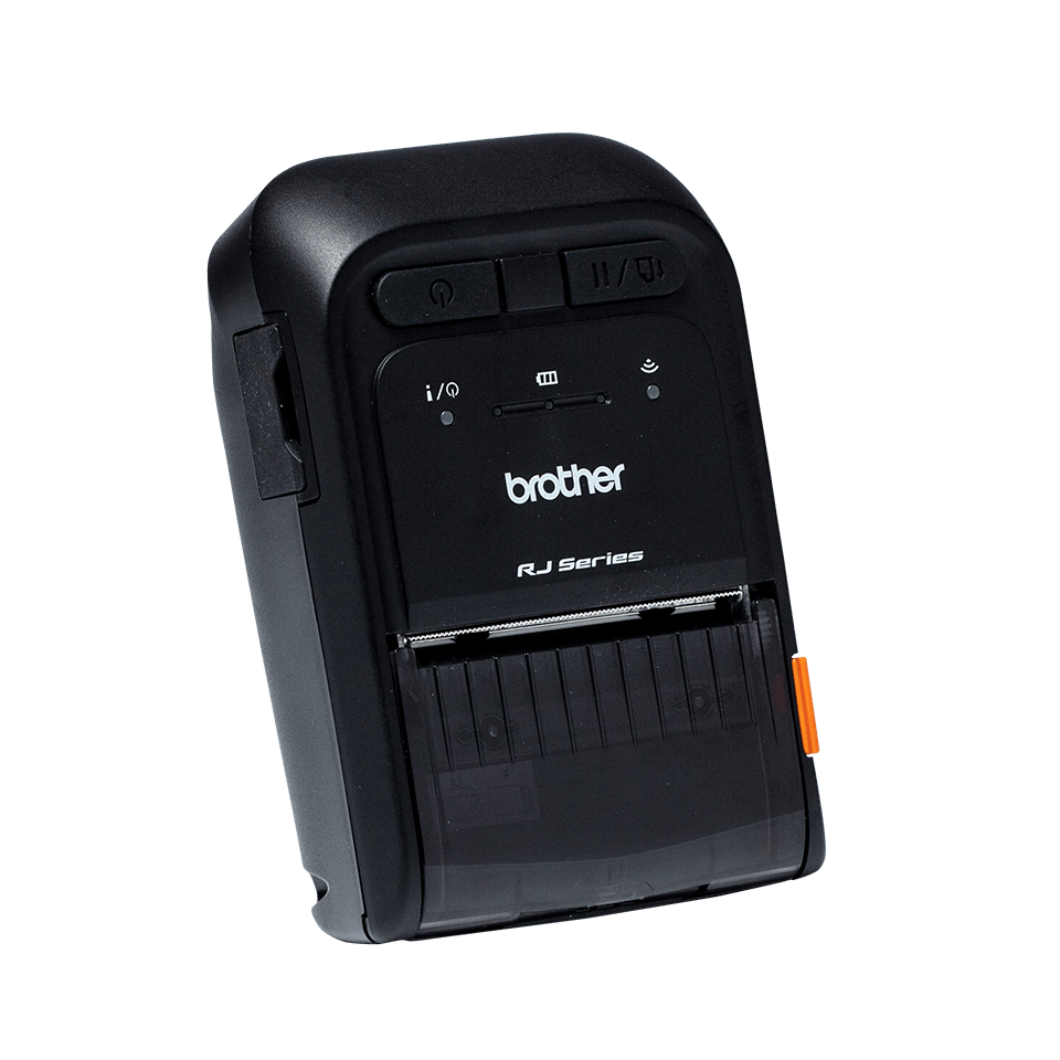 Brother RJ-2035B mobile receipt printer – left side view