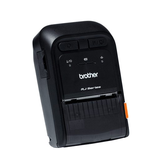 Brother RJ-2035B mobile receipt printer – left side view