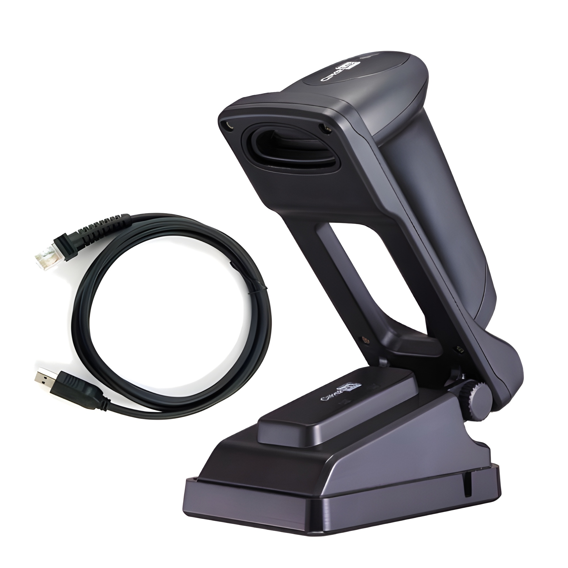 CipherLab 1504 Barcode Scanner with cable and Smartstand, black (A1504ARBKG001)